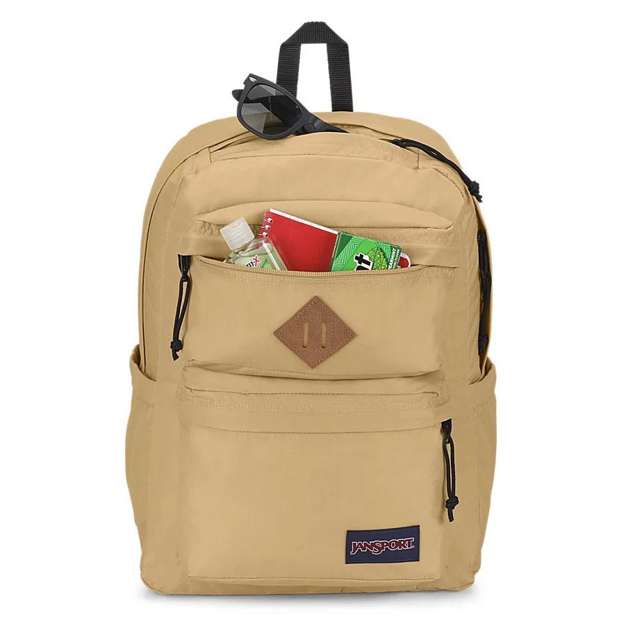 Sac à Dos Ordinateur JanSport Double Break Kaki | IUW-56184474